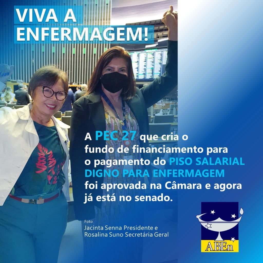 Aprovada PEC 27 que cria fundo para o pagamento do Piso Salarial